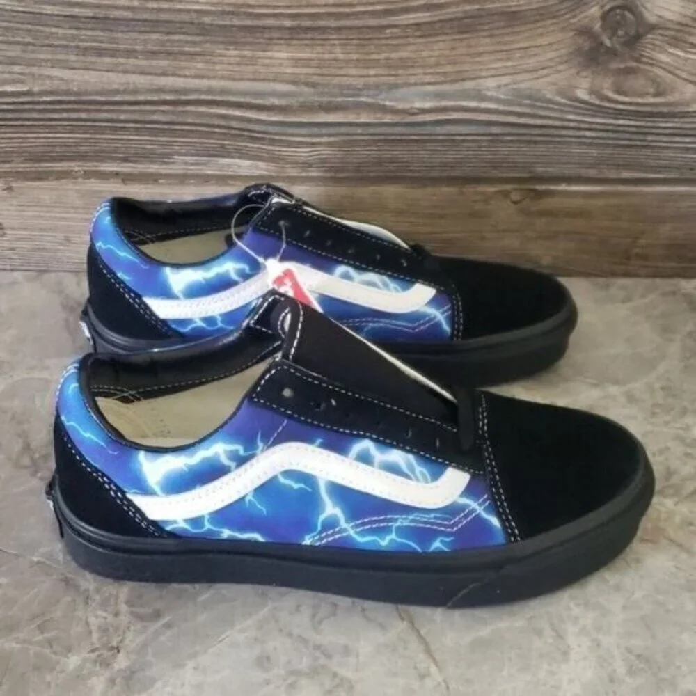 New Vans Old Skool Lightning Womens Sneakers Size 8 Festival Rave Streetwear Fun